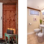 Detail photos of the Premium Honeymoon Suite - Houseplant with Suitcases, and Bathroom with Pedestal sink
