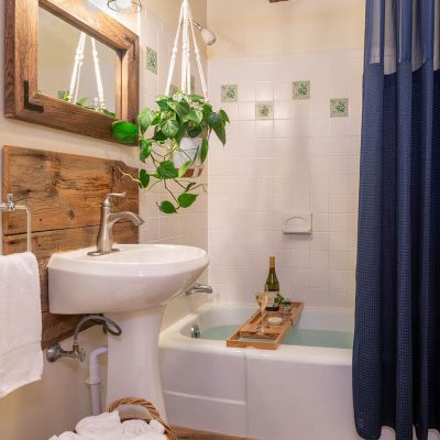 Tub Shower combo in the Premium 1 Queen with 2 Singles