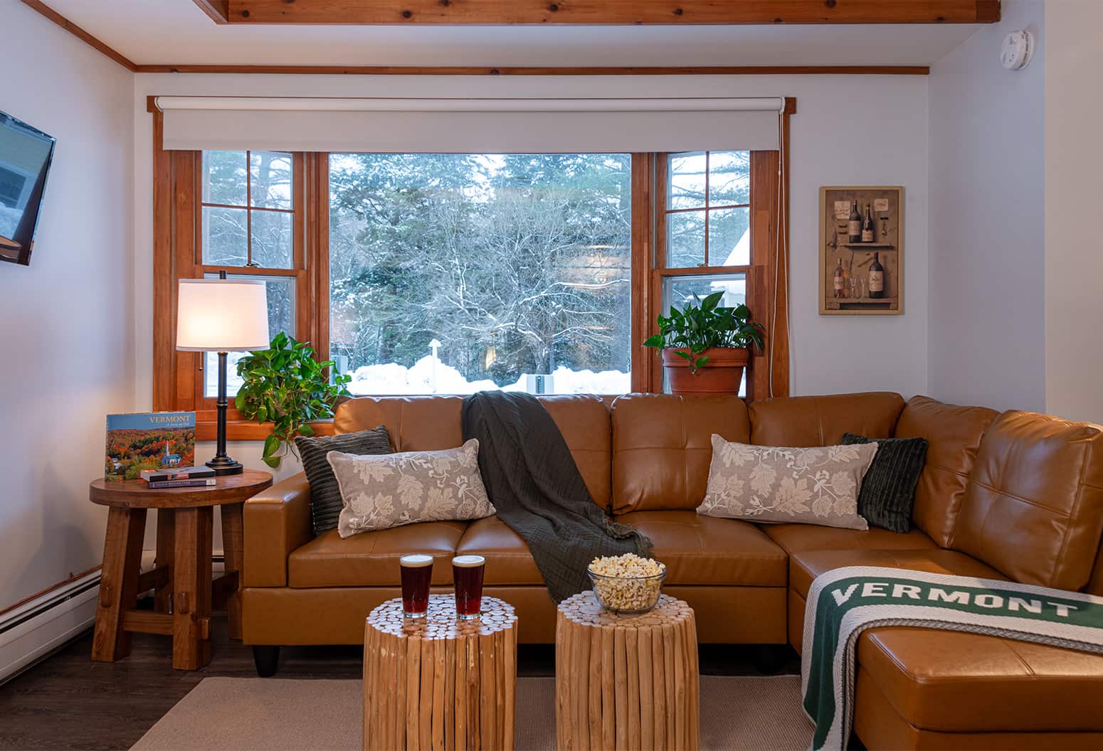Leather Couch with beer and games in Standard Honeymoon King